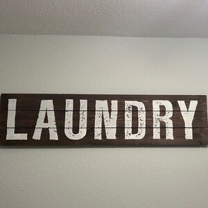 Hobby Lobby Brown and White Laundry Wall Art